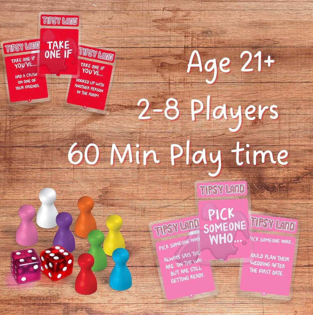 Tipsy Land™ – The Ultimate Party Drinking Board Game